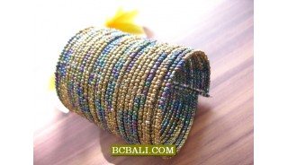 Wide Cuff Beaded Bracelets Indian Designs